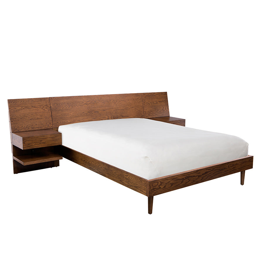 Bed with 2 Nightstands