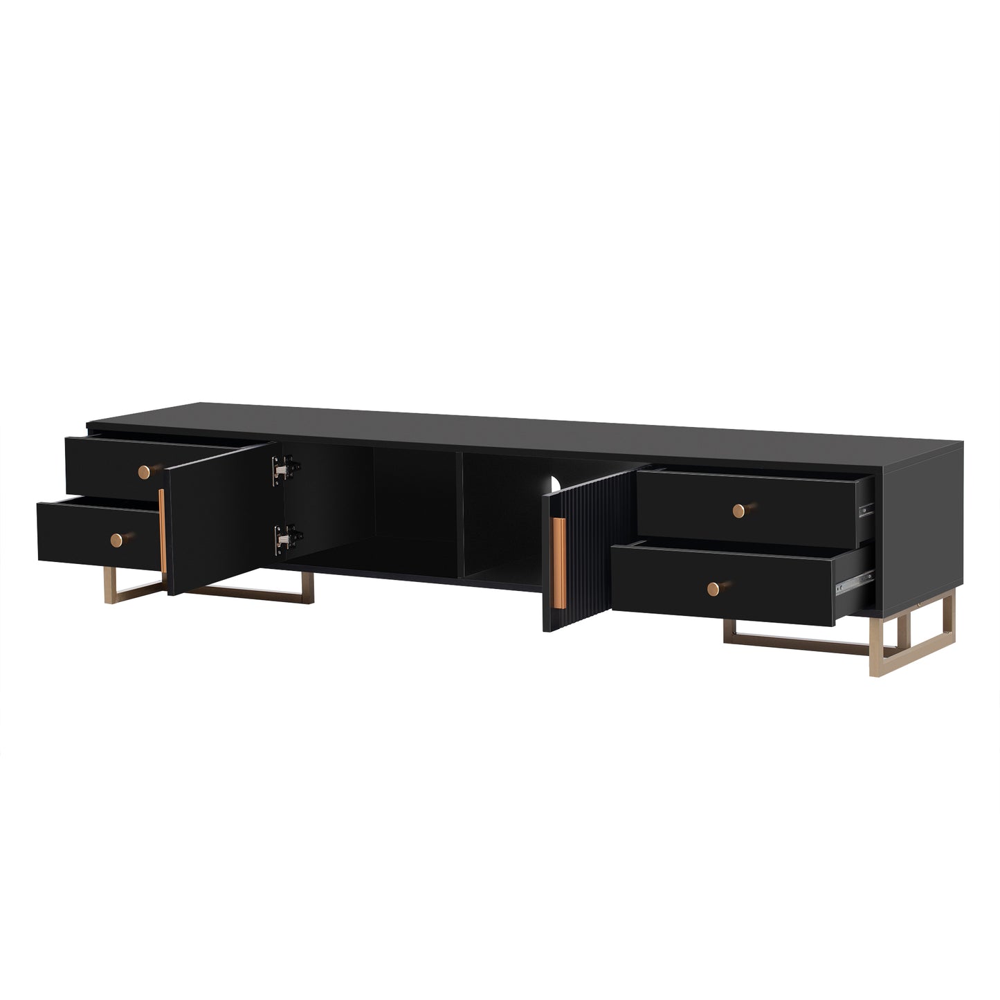 Entertainment Center TV Console with Storage for 65+ Inch TV