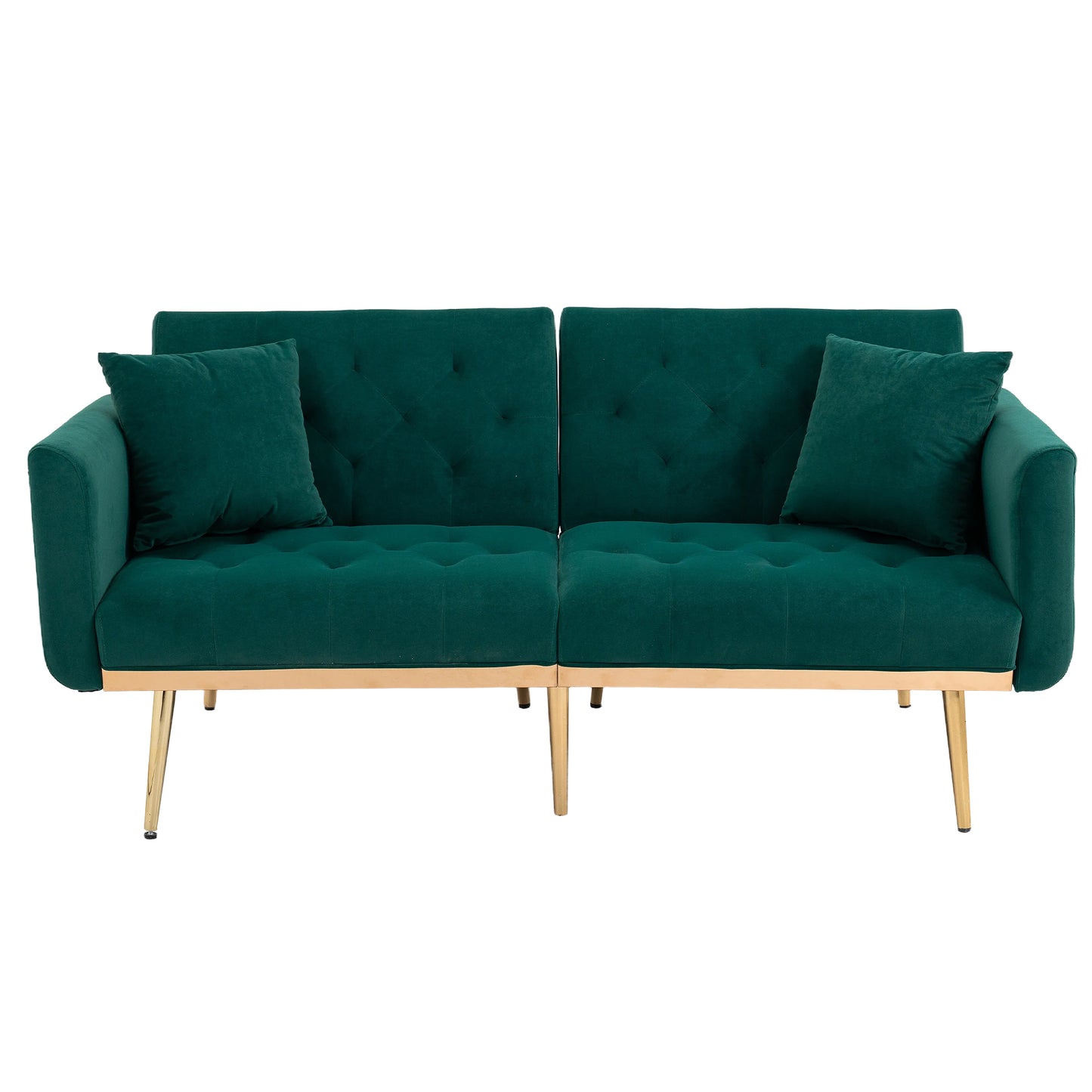 Velvet  Sofa , Accent sofa .loveseat sofa with metal  feet