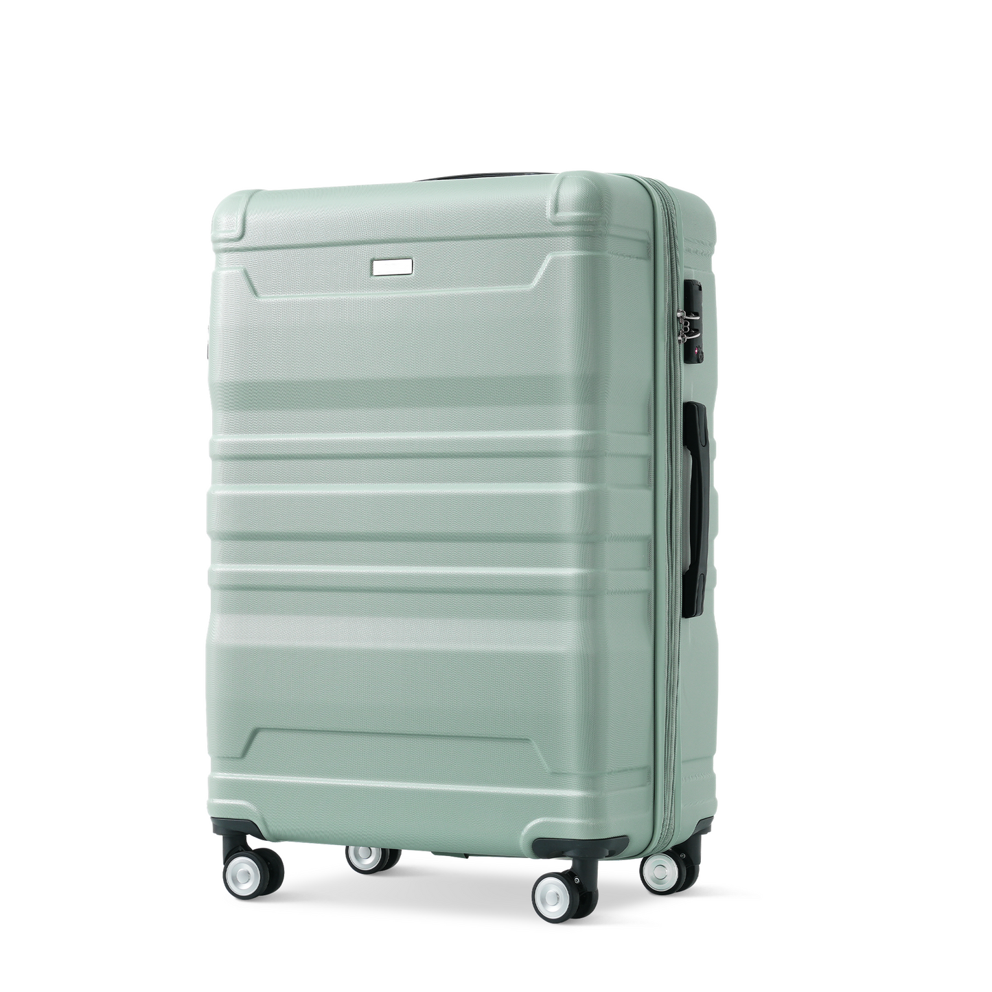 Luggage Sets New Model Expandable ABS Hardshell 3pcs Clearance Luggage Hardside Lightweight Durable Suitcase sets Spinner Wheels Suitcase with TSA Lock 20''24''28''( light green)