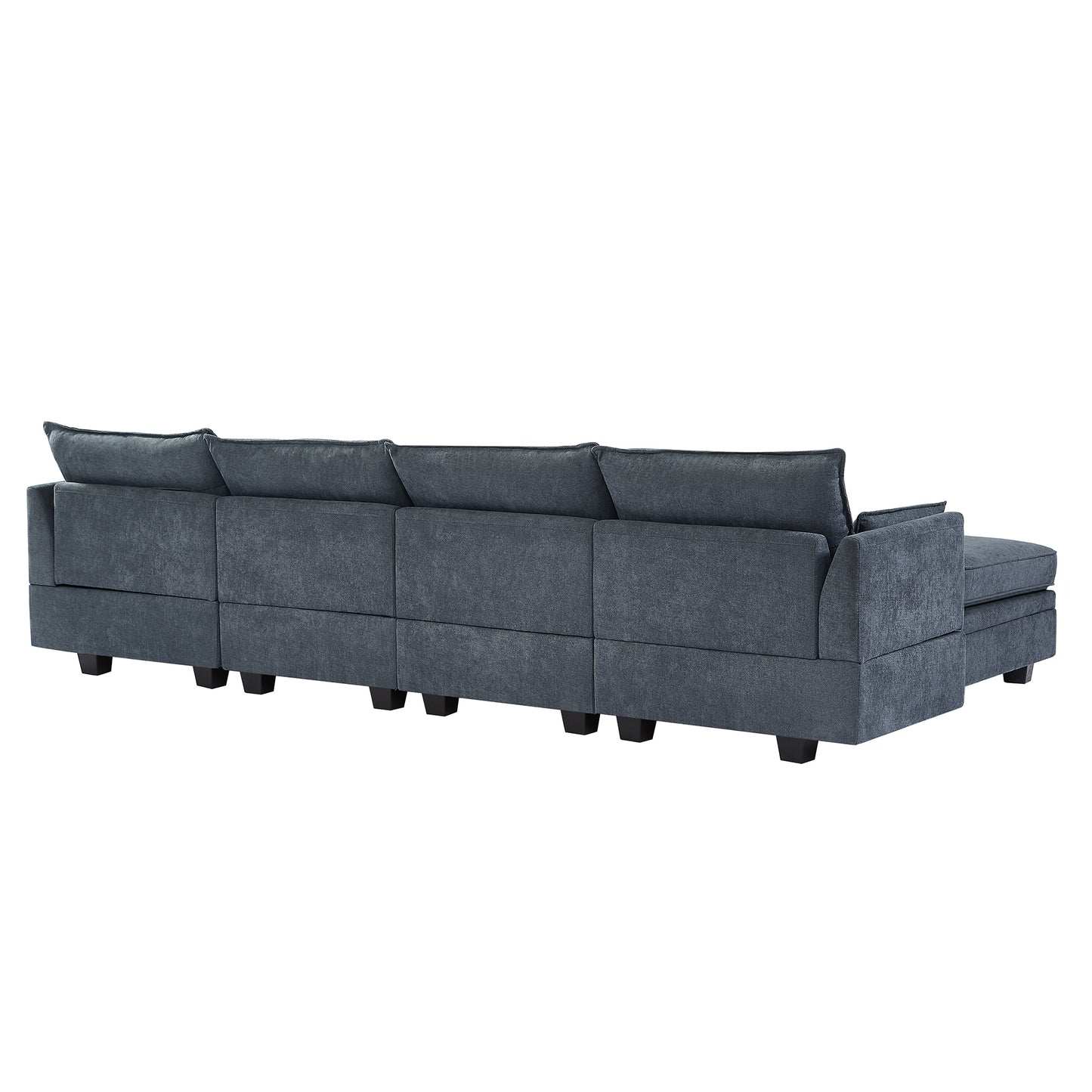 U_Style Modern Large U-Shape Modular Sectional Sofa,  Convertible Sofa Bed with Reversible Chaise for Living Room, Storage Seat