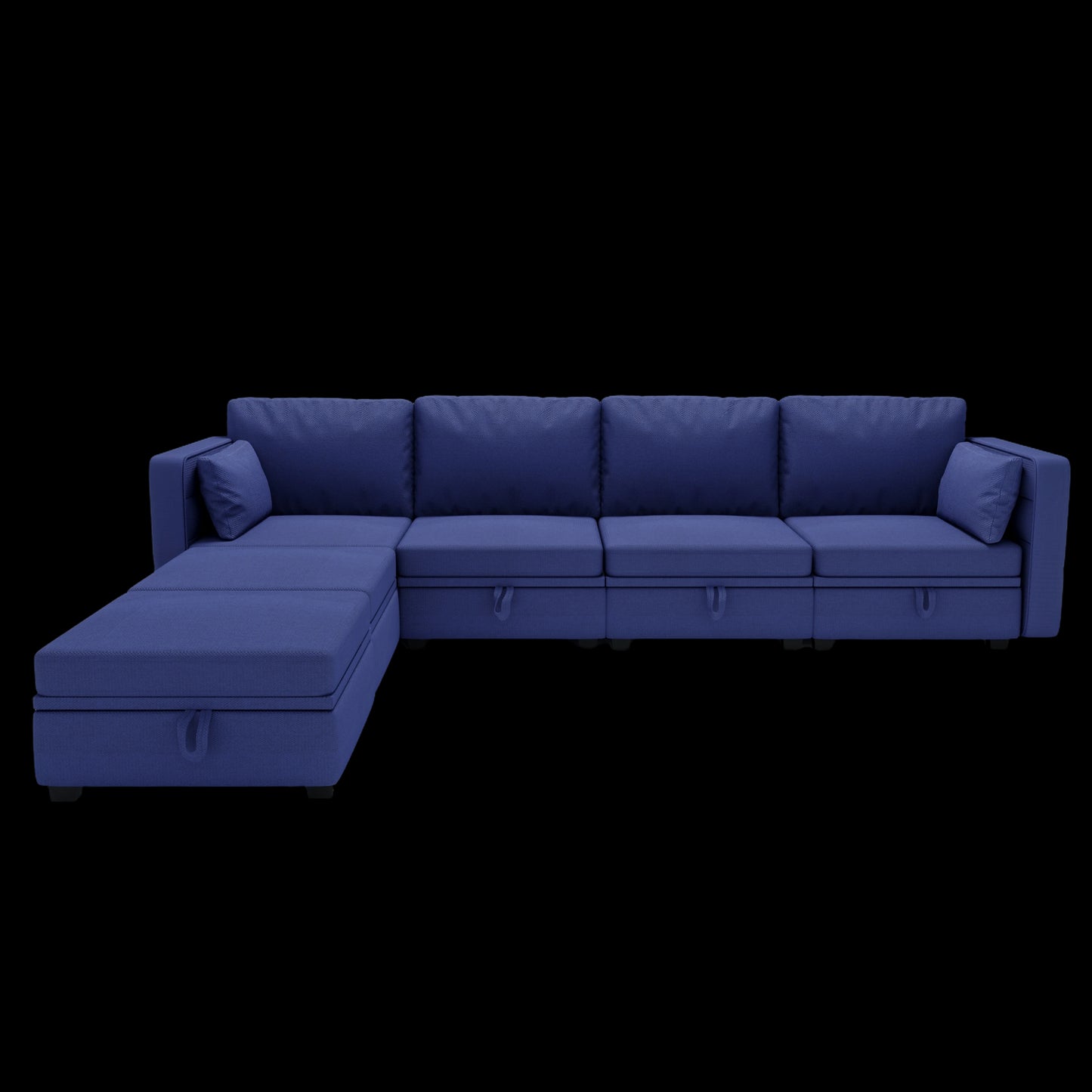 UNITED WE WIN Modular Sectional Sofa U Shaped Modular Couch with Reversible Chaise Modular Sofa Sectional Couch with Storage Seats