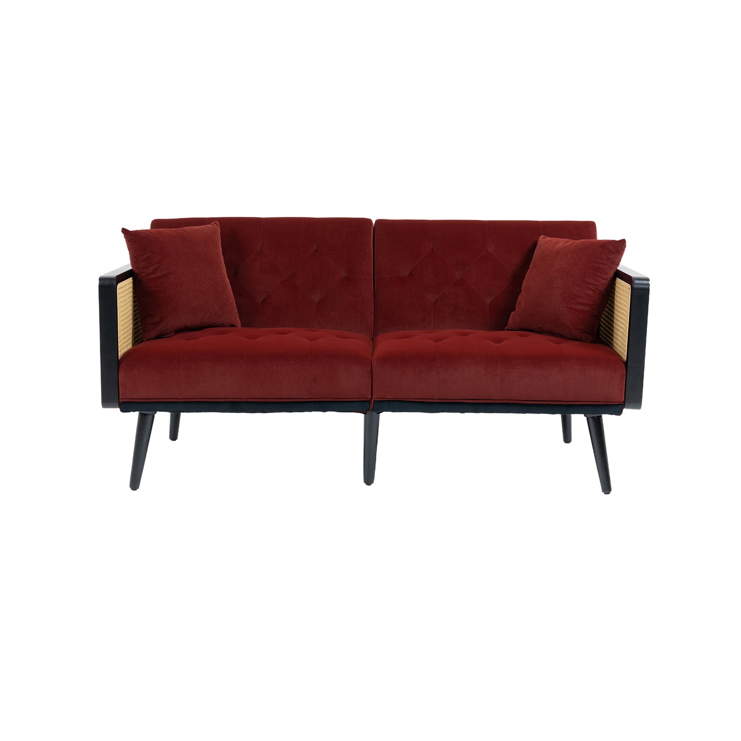 Velvet  Sofa , Accent sofa .loveseat sofa with metal  feet