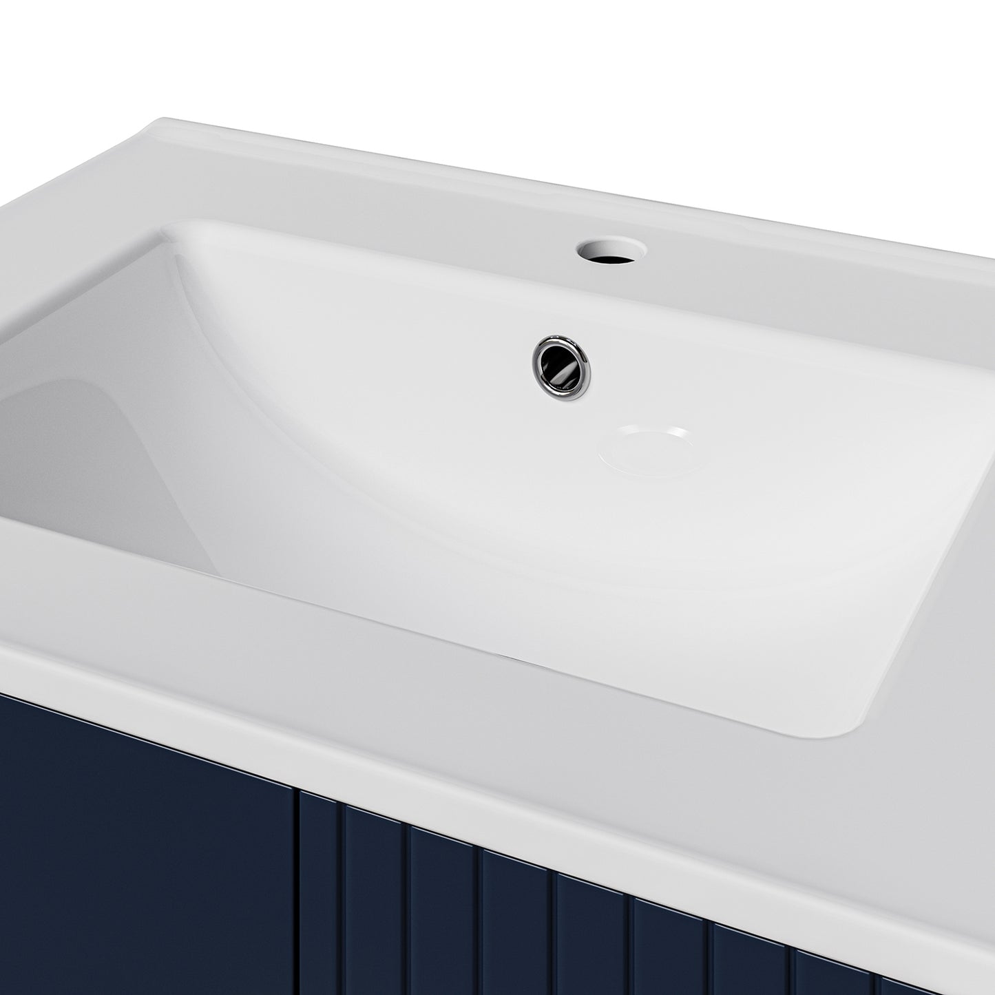 Veronica 24" Single Bathroom Vanity With Ceramic Vanity Top-NAVY