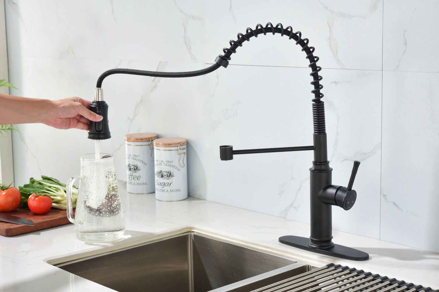 Kitchen Faucet with Pull Down Sprayer