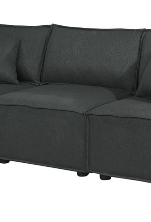 Annabel Sofa in Dark Gray Linen