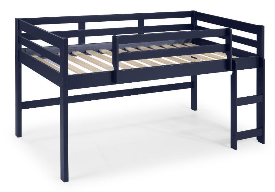 Lara Twin Loft Bed, Navy Blue Finish 38260