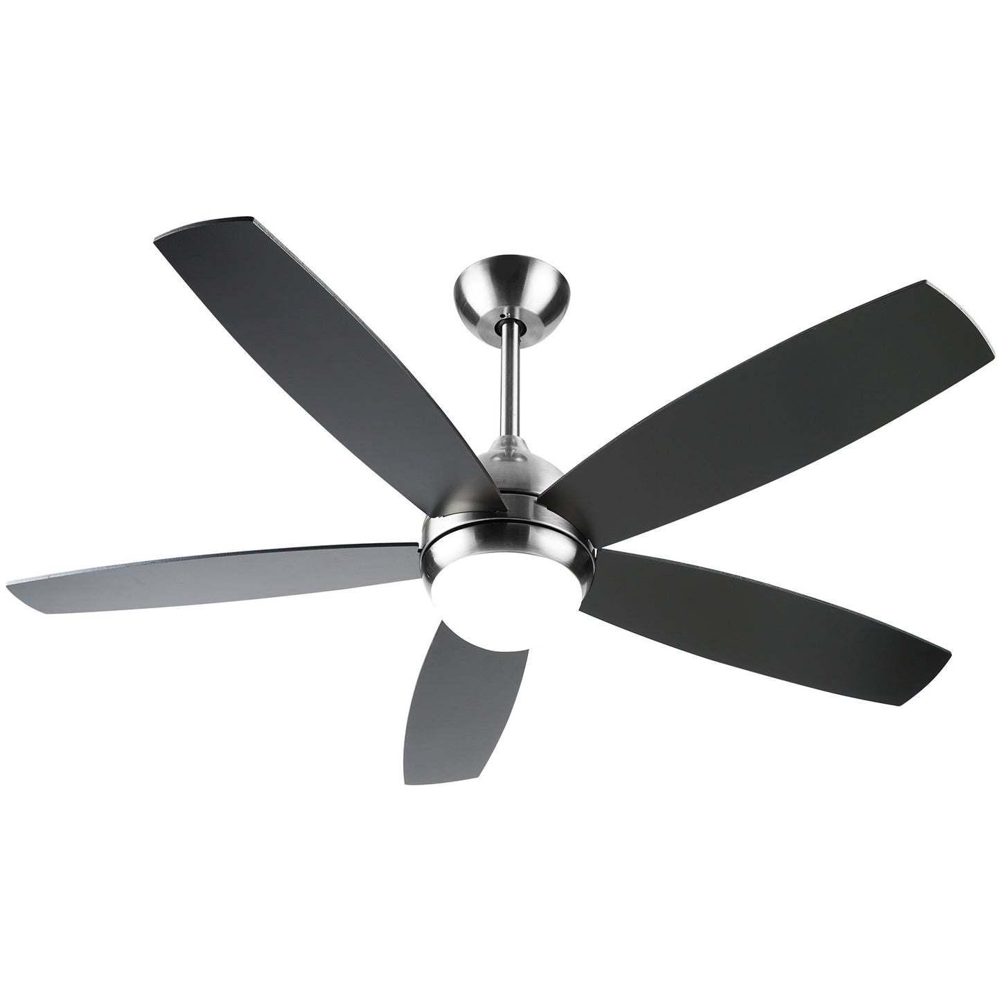 Sleek 52 Inch Remote Control Ceiling Fan with Dimmable LED Lights and Modern Design