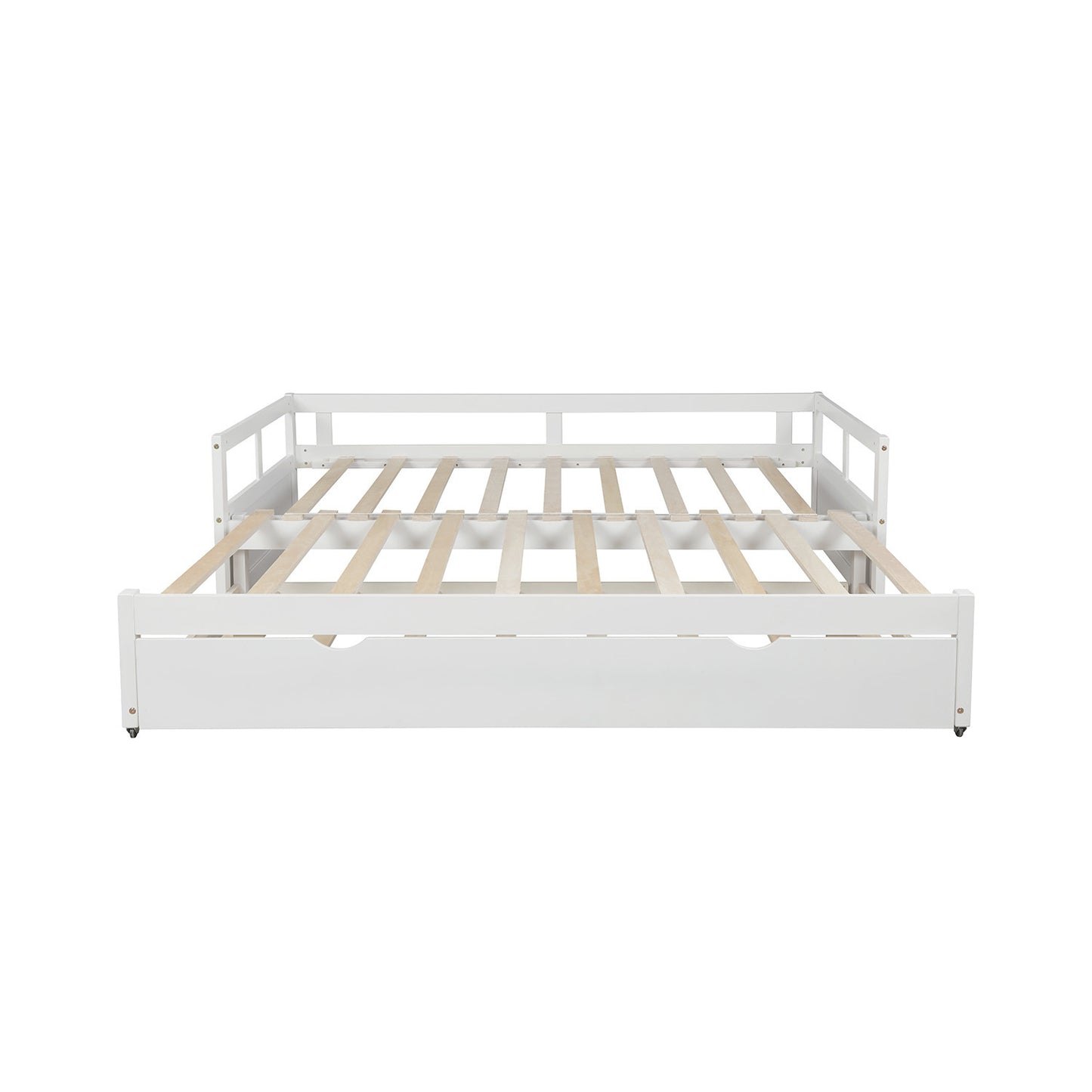 Extending Daybed with Trundle, Wooden Daybed with Trundle, White