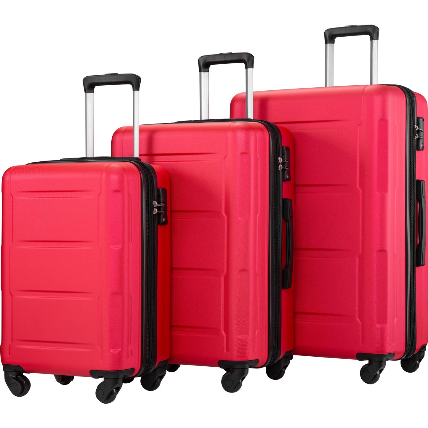 Expandable  Spinner Wheel 3 Piece Luggage Set ABS Lightweight Suitcase with TSA Lock