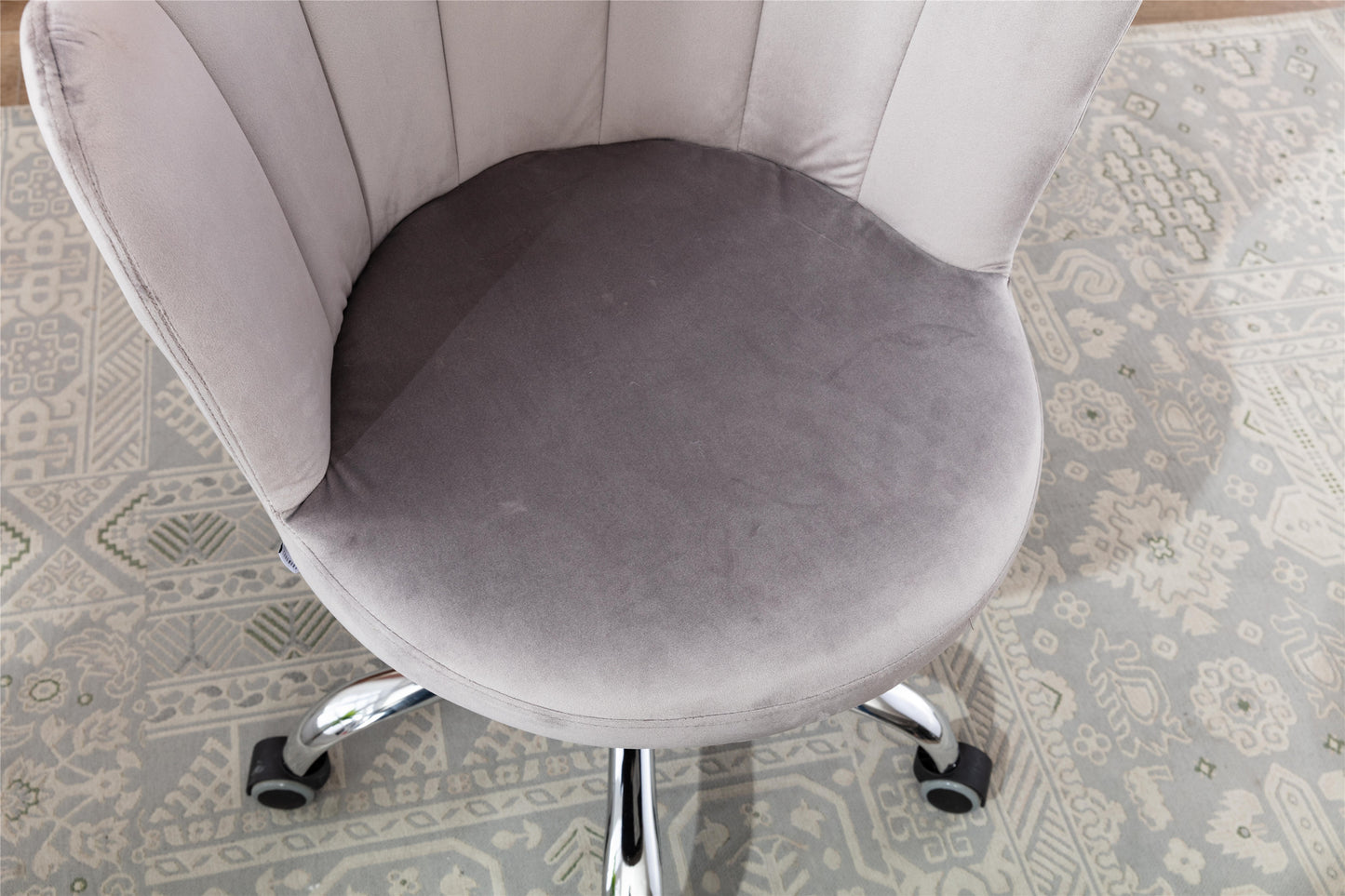 Swivel Shell Chair for Living Room/Bed Room, Modern Leisure office Chair  Gray