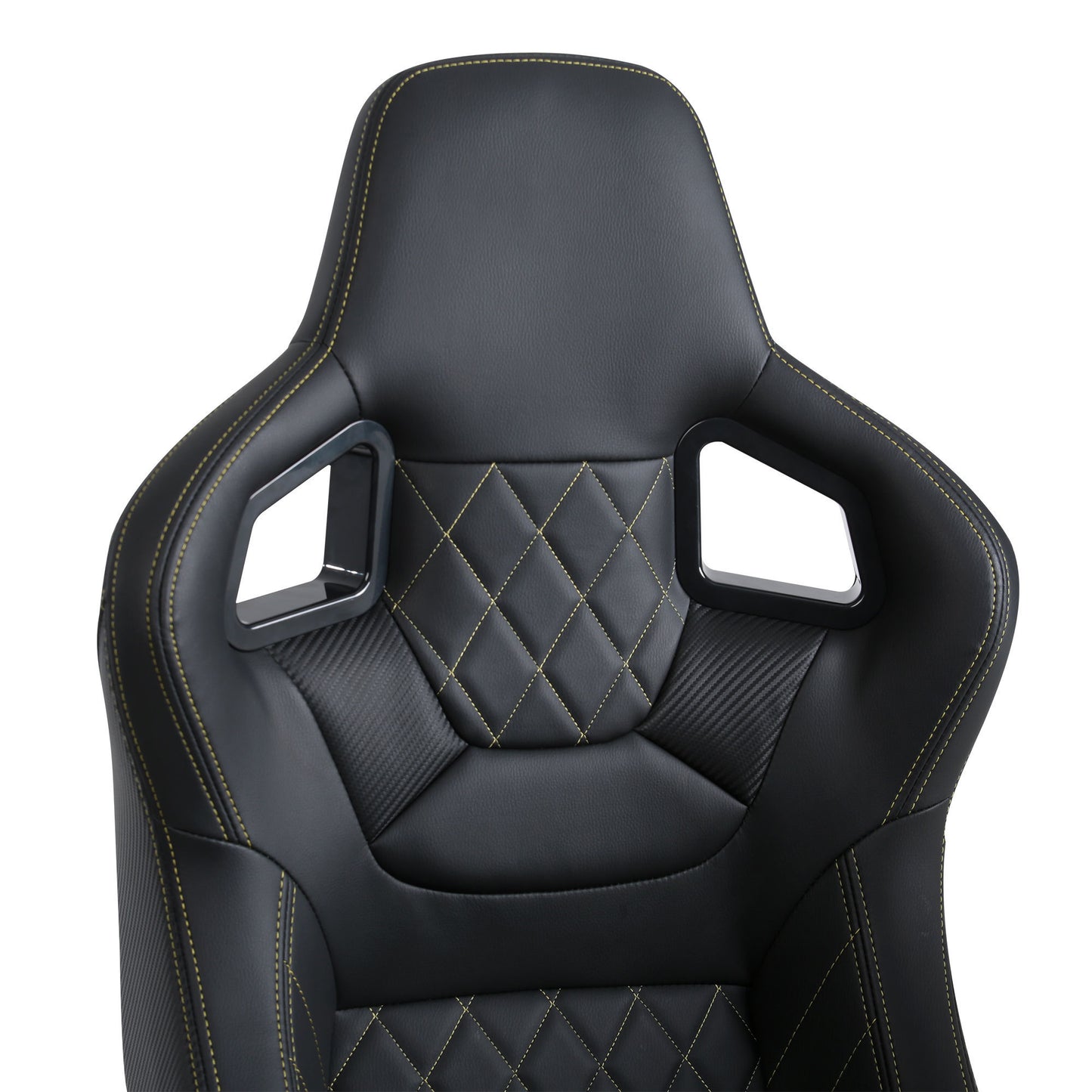 Ergonomic PVC Racing Simulator Game Seats, Black with Adjustable Double Slides