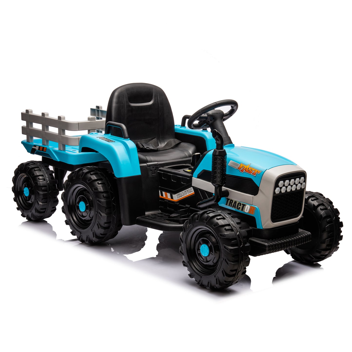 Electric Tractor Ride-On Toy with Remote Control and Luxury Features