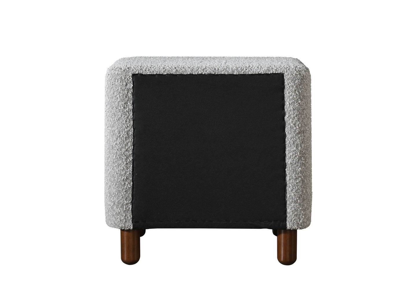 Cleo Nightstand, Gray Boucle BD02473