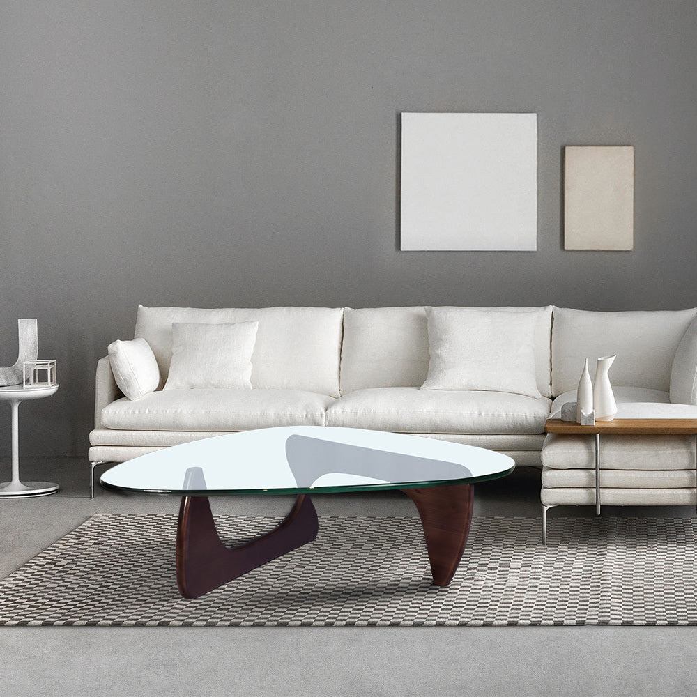 Modern Geometric Black Coffee Table