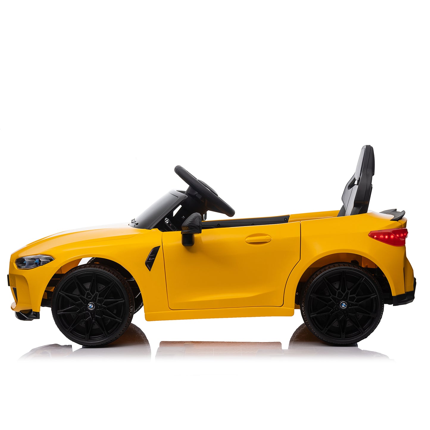 BMW M4 12v Kids ride on toy car 2.4G W/Parents Remote Control,Three speed adjustable,Power display, USB,MP3 ,Bluetooth,LED light,story,A handle with wheels and a pull, easy to carry