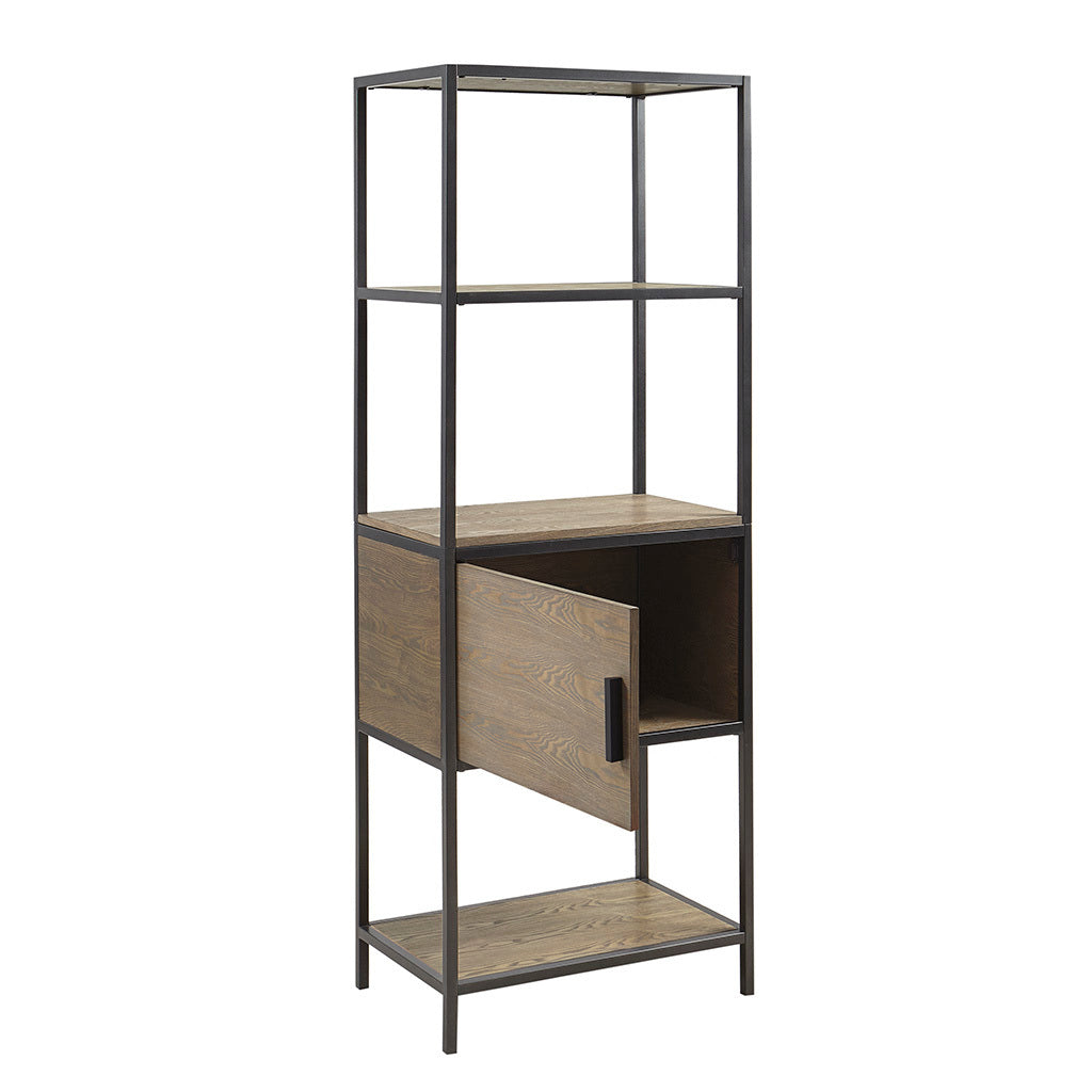 3-Shelf Bookcase with Storage Cabinet