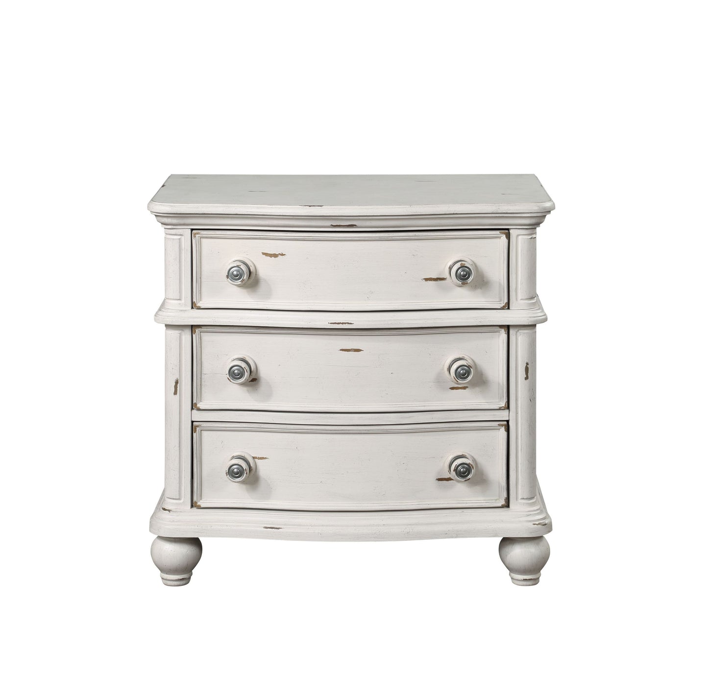 Jaqueline NIGHTSTAND Antique White Finish BD01434