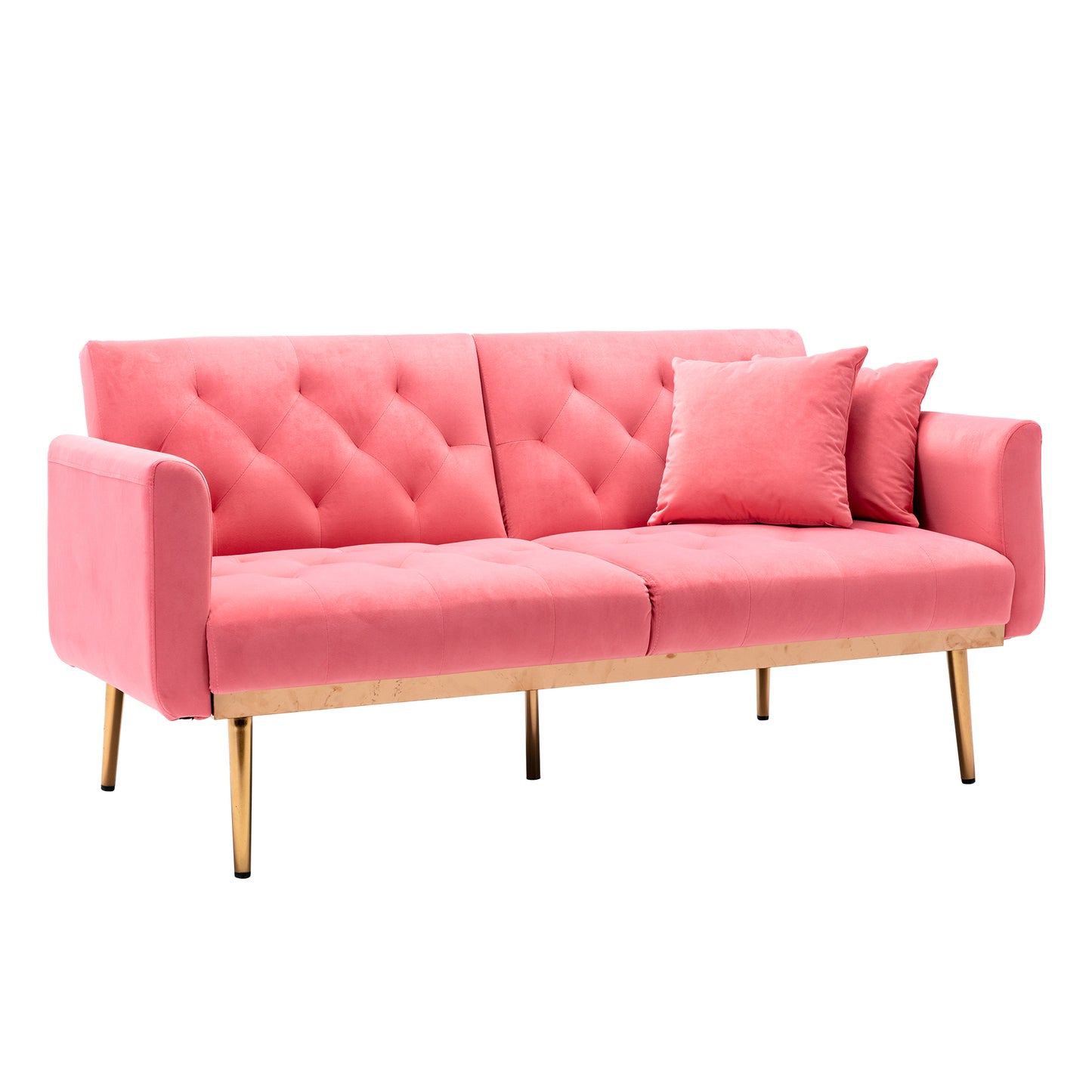 Velvet  Sofa , Accent sofa .loveseat sofa with metal  feet