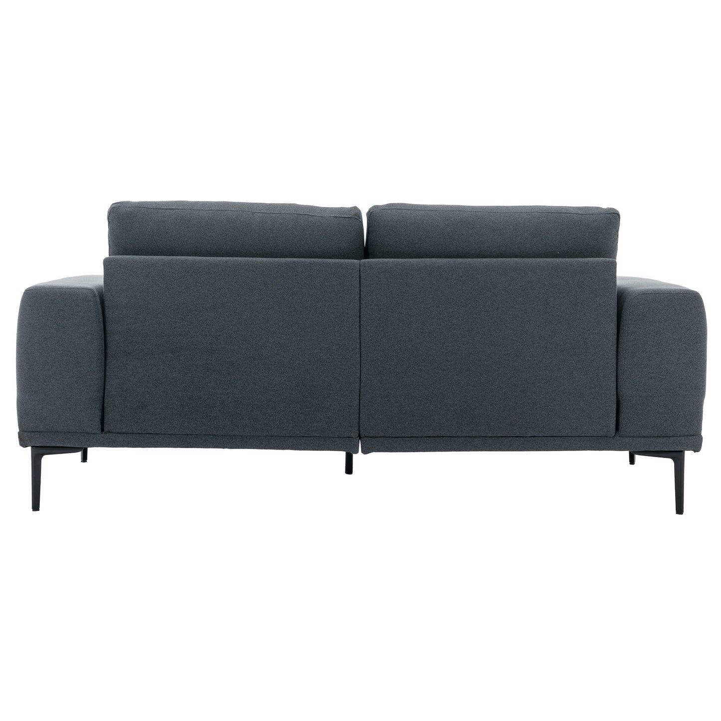 Large Sofa, 74.8 Inch Linen Fabric Loveseat Couch Mid-Century Modern Upholstered Accent Couches for Living Room, Apartment, Bedroom,Dark Grey