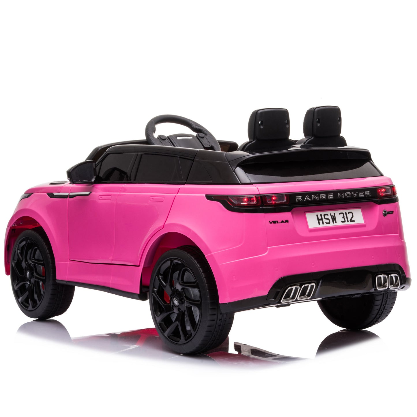 12V Licensed Range Rover Kids Ride-On Car, Battery Powered Vehicle w/ Remote Control, LED Lights, Music, Spring Suspension, Soft Start, Electric Car Toy Gift