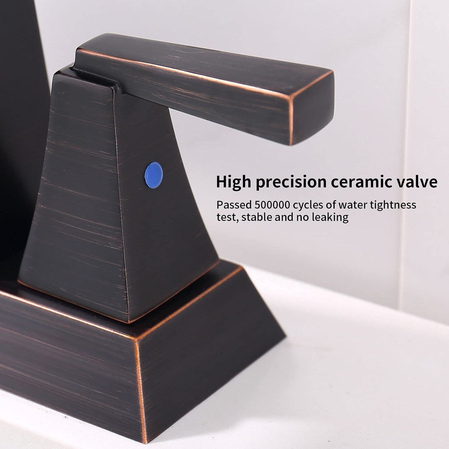 Elegant Oil Rubbed Bronze 2-Handle Bathroom Sink Faucet