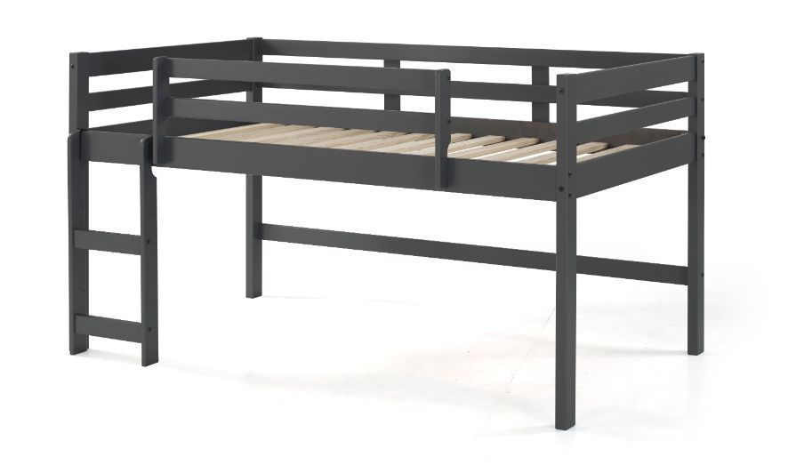 Lara Twin Loft Bed, Gray Finish 38255