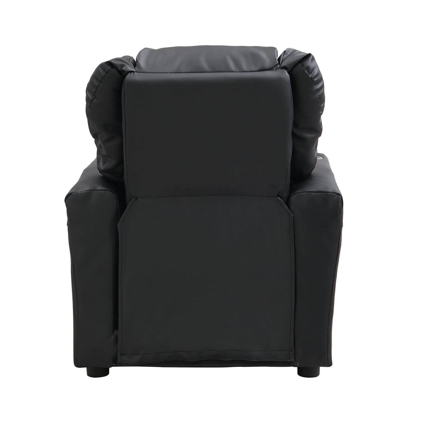 Sally Deluxe Kid Recliner - Black PVC Kids Chair