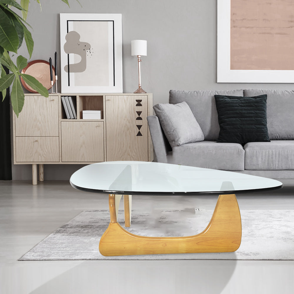 Triangle Coffee Table - Contemporary Solid Wood Design