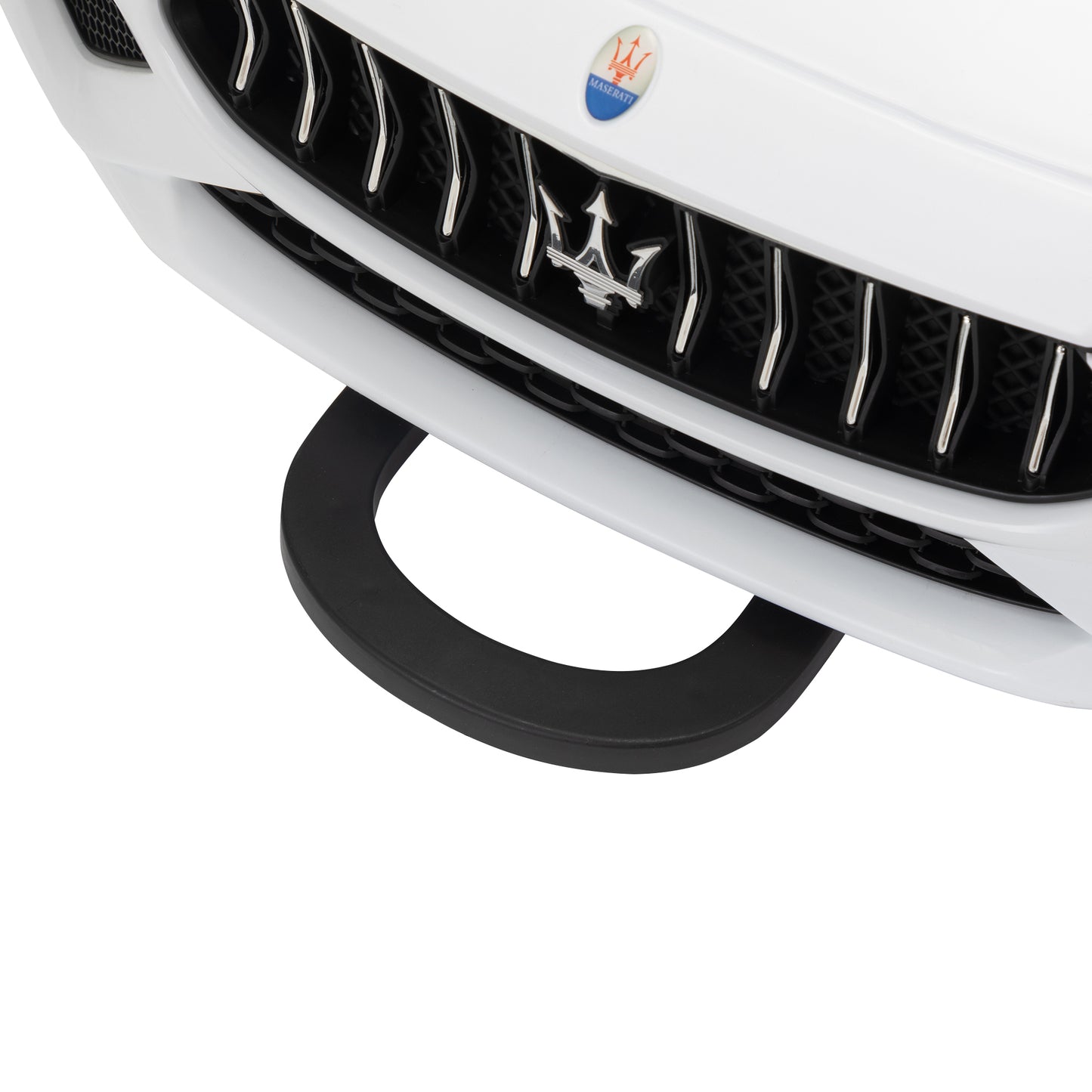 Maserati Ghibli-licensed 12V Kids Ride on Car with Remote Control, Music and Lights,White