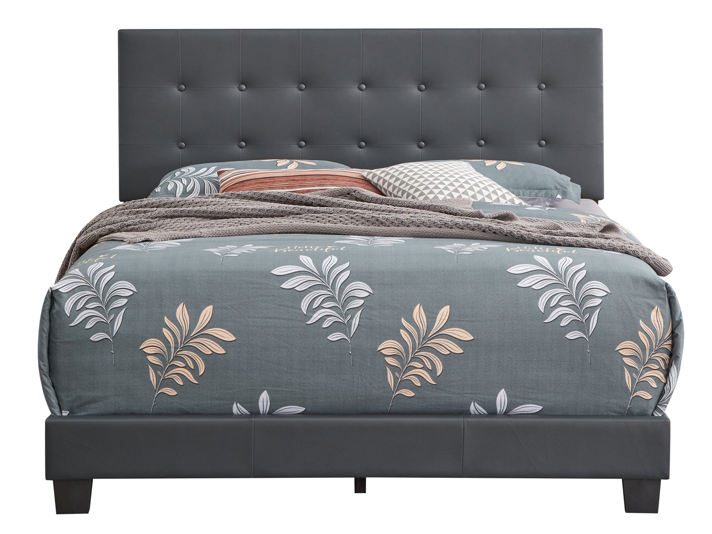 Caldwell G1306-FB-UP Full Bed , DARK GREY