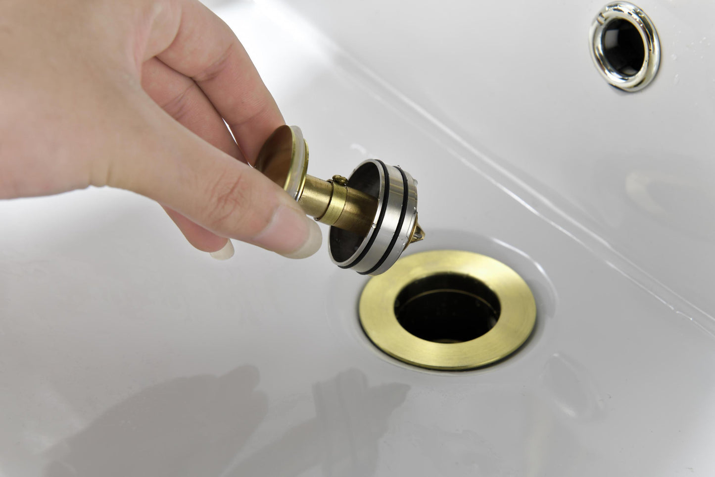 Gold Bathroom Faucet with Dual Handles