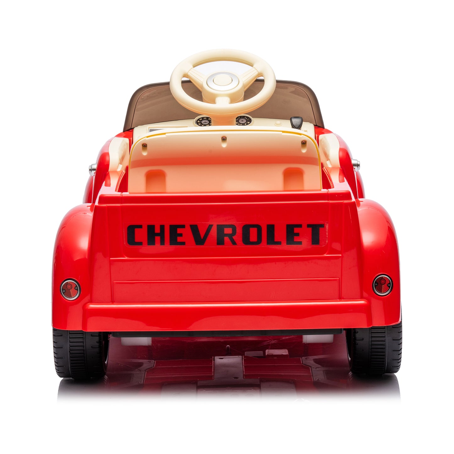 12V Kids Ride On truck car w/parents control, Licensed Chevrolet 3100 pickup,electric car for kid,Vintage modeling,3 speeds,LED Lights,Bluetooth,USB,High-power up to 3.11 MPH,age 3+