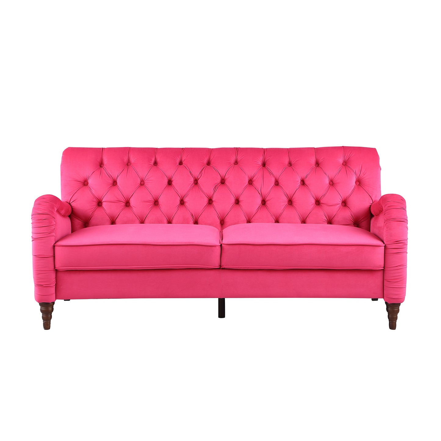 rose red  Chesterfield;3 seater ,modern sofa