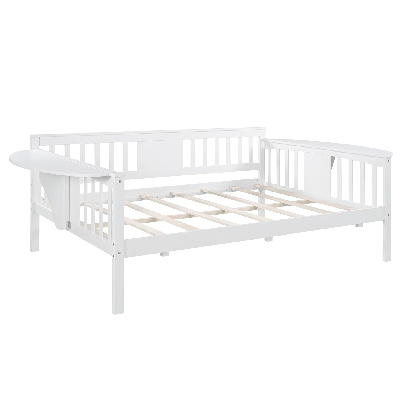 Full size Daybed, Wood Slat Support, White