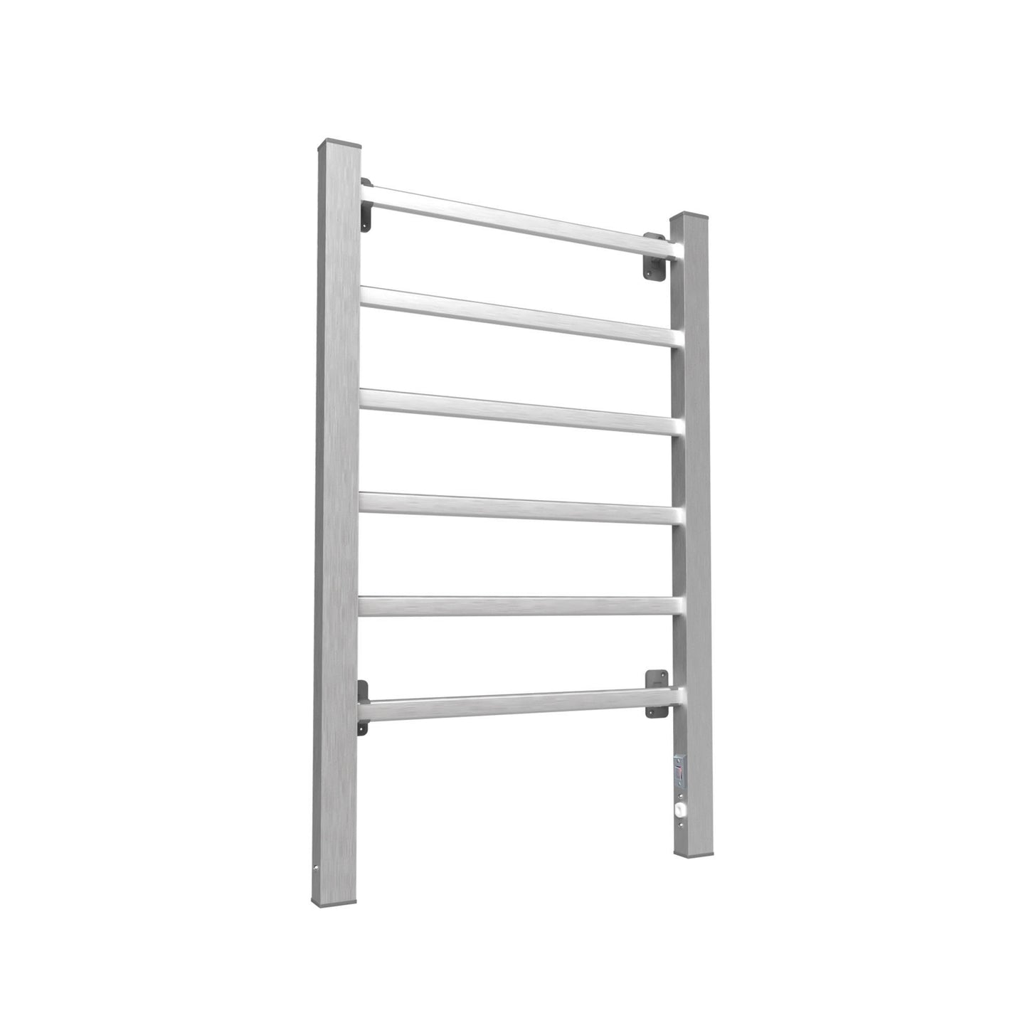 Electric Heated Towel Rack with 6 Stainless Steel Bars - Stylish Wall Mount Towel Warmer for Bathroom