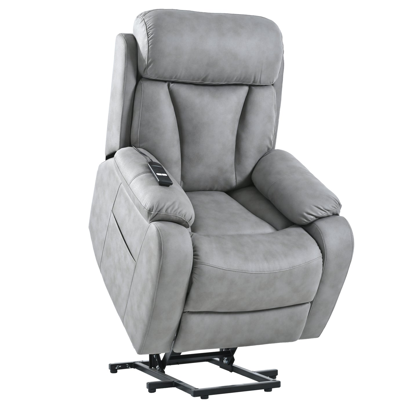 Elderly-Friendly Light Gray Electric Power Lift Recliner Chair