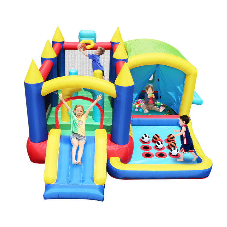 Ultimate 7-in-1 Inflatable Bounce House with Ball Pit and Obstacle Course for Kids' Indoor and Outdoor Parties