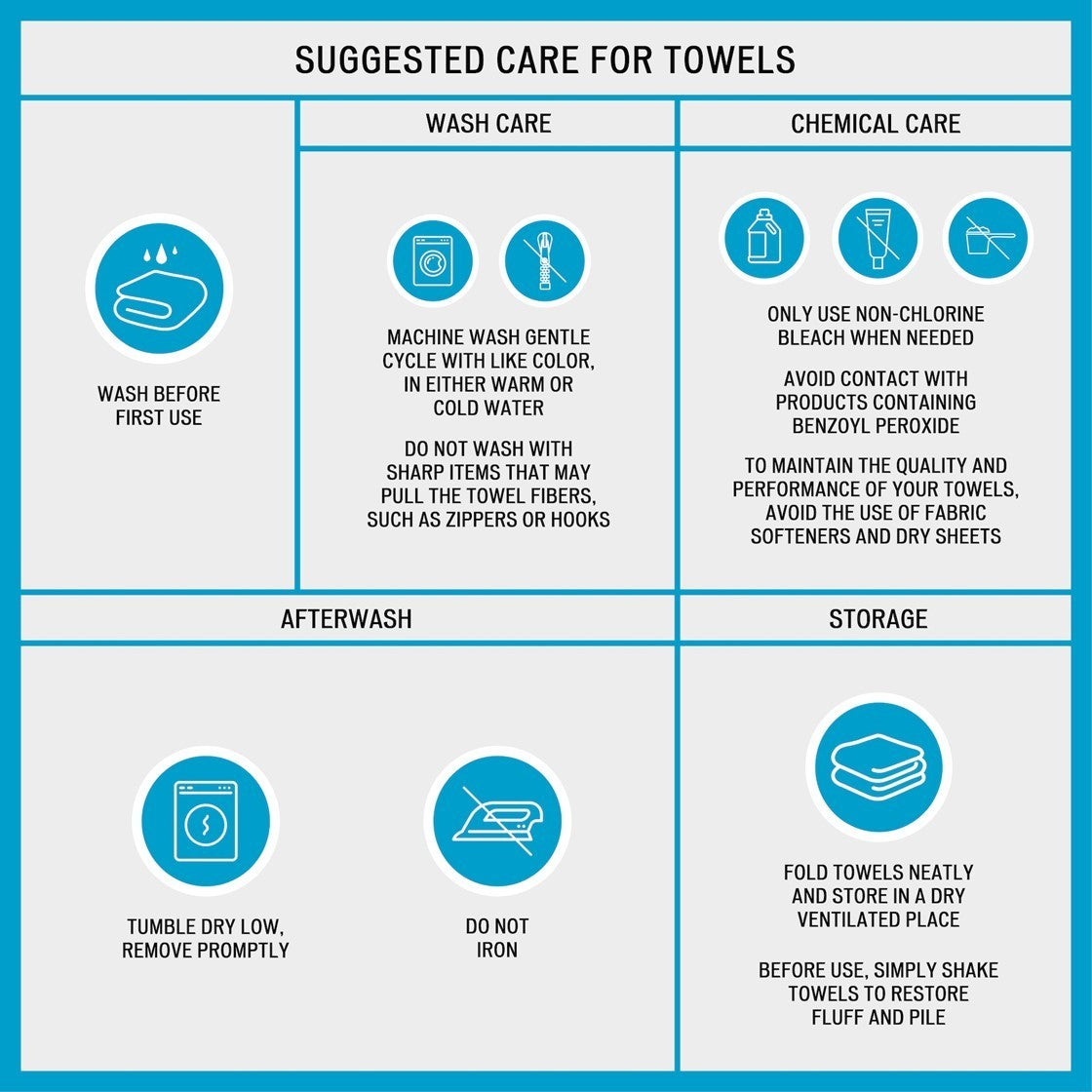 Luxurious Zero Twist Cotton Towel Set with Antimicrobial Treatment - 6-Piece Bath Linen Collection