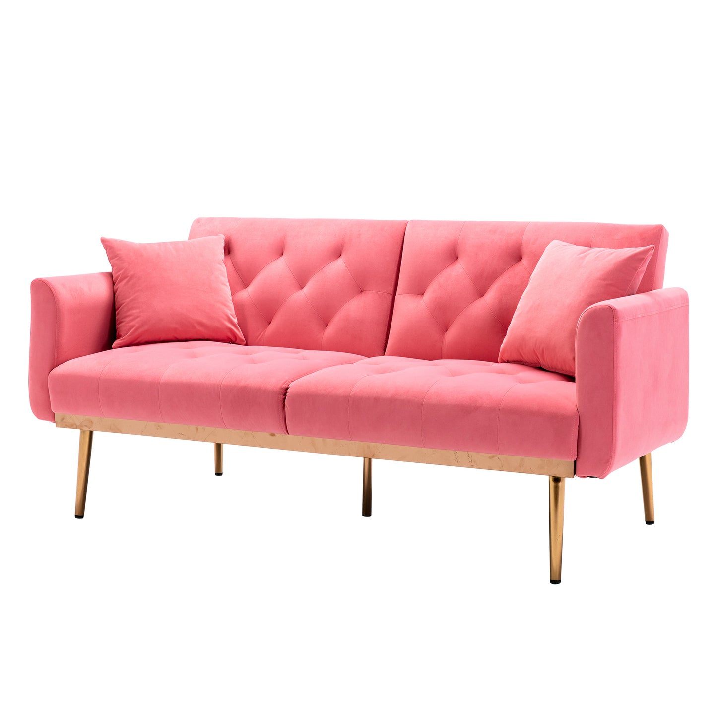 Velvet  Sofa , Accent sofa .loveseat sofa with metal  feet