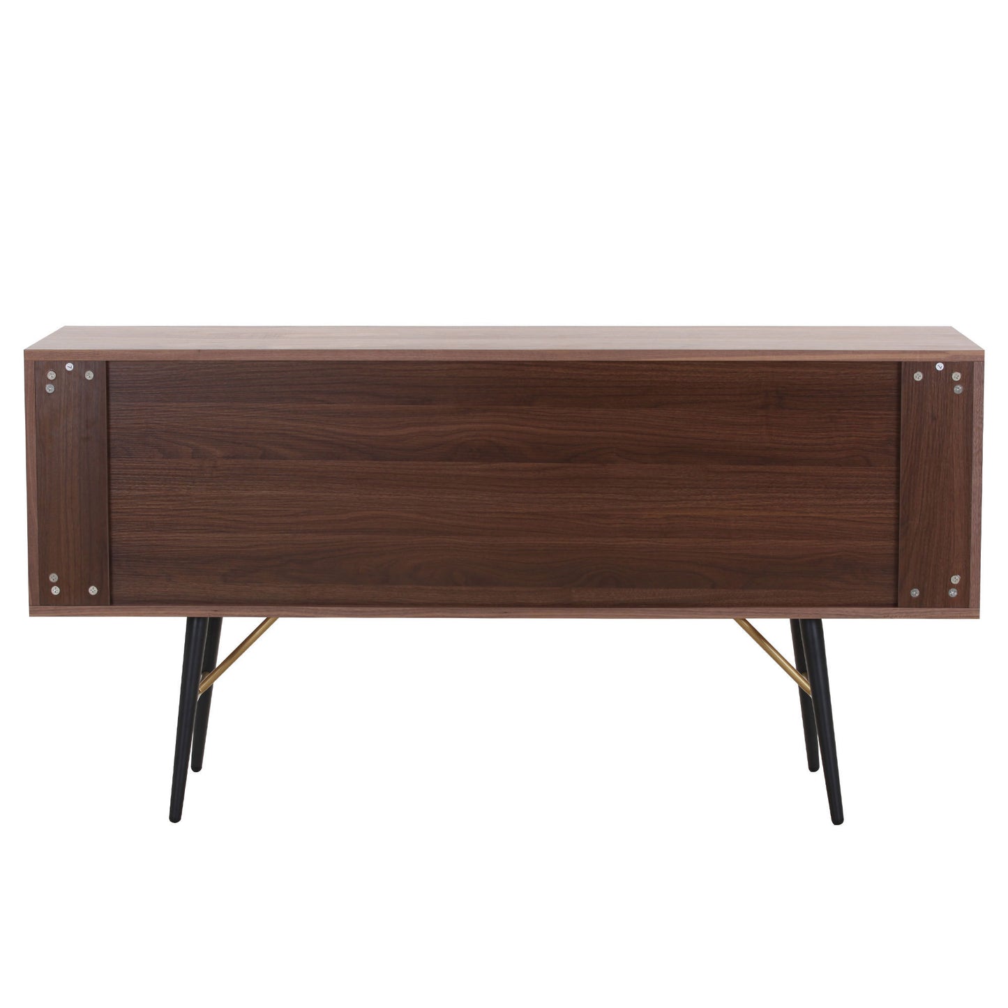 Versatile Modern Walnut Sideboard Buffet with Ample Storage and Waterproof Surface