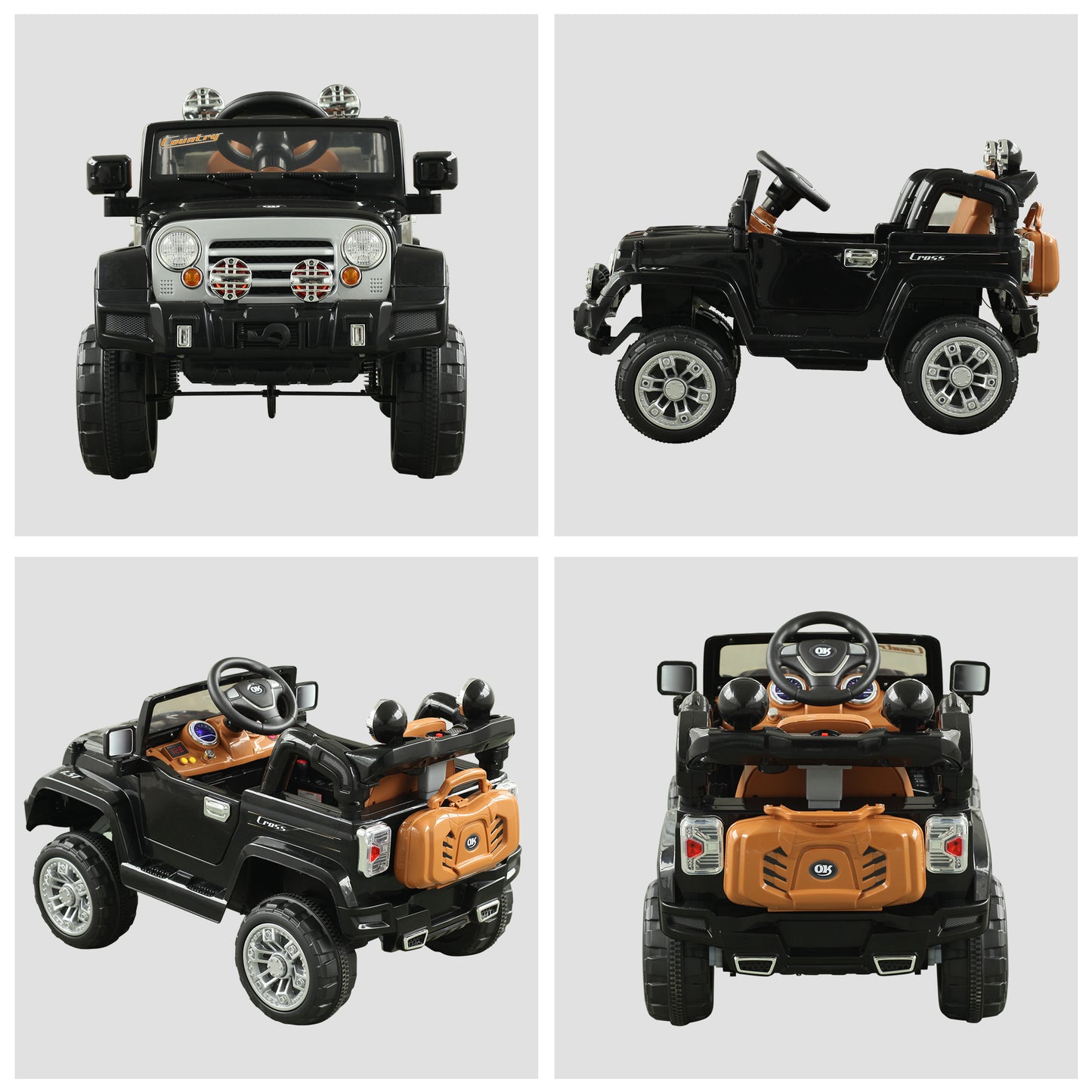 Kids Off-Road Truck Ride-On Car with MP3 Connection and Remote Control