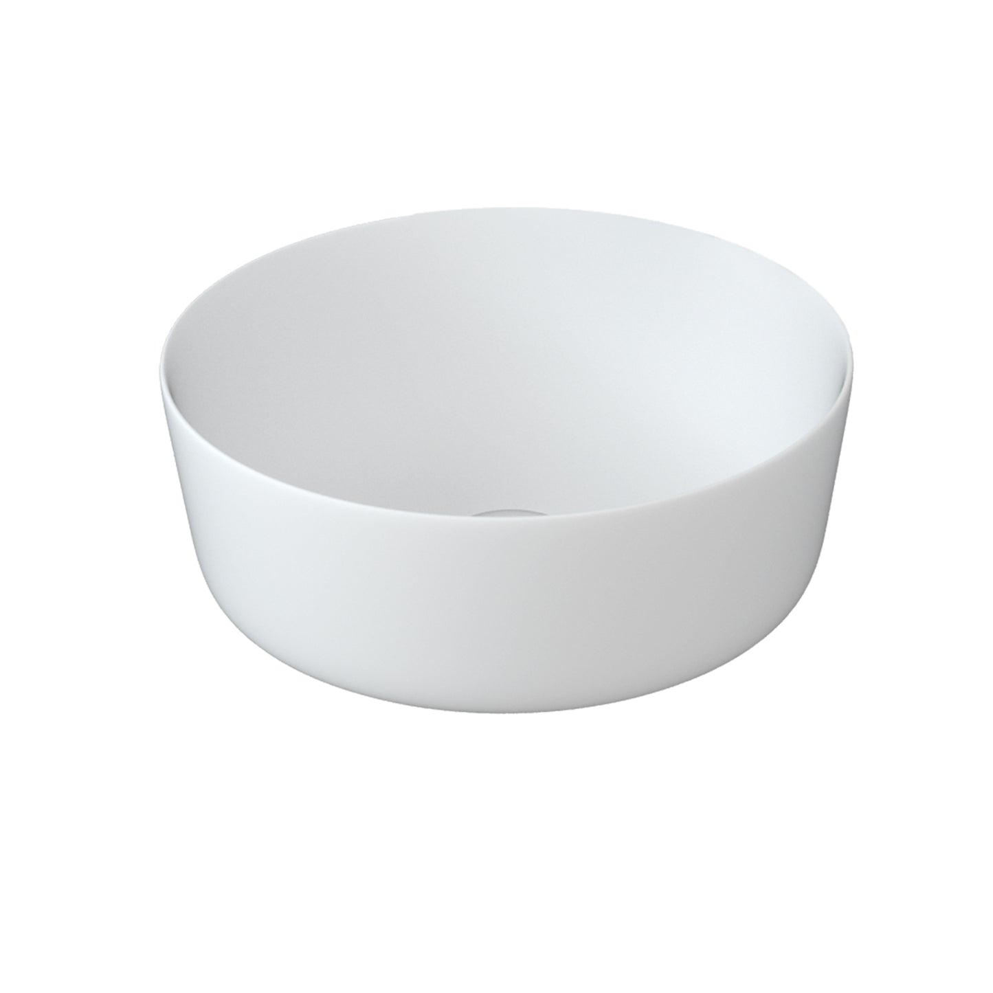 Vessel Bathroom Sink Basin in White Ceramic