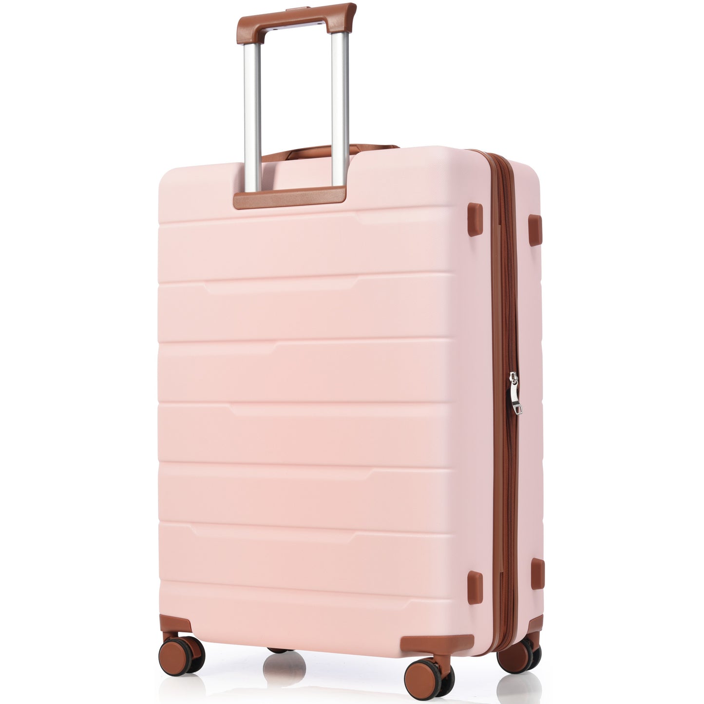 Luggage Sets 3 Piece Suitcase Set 20/24/28,Carry on Luggage Airline Approved,Hard Case with Spinner Wheels, Pink