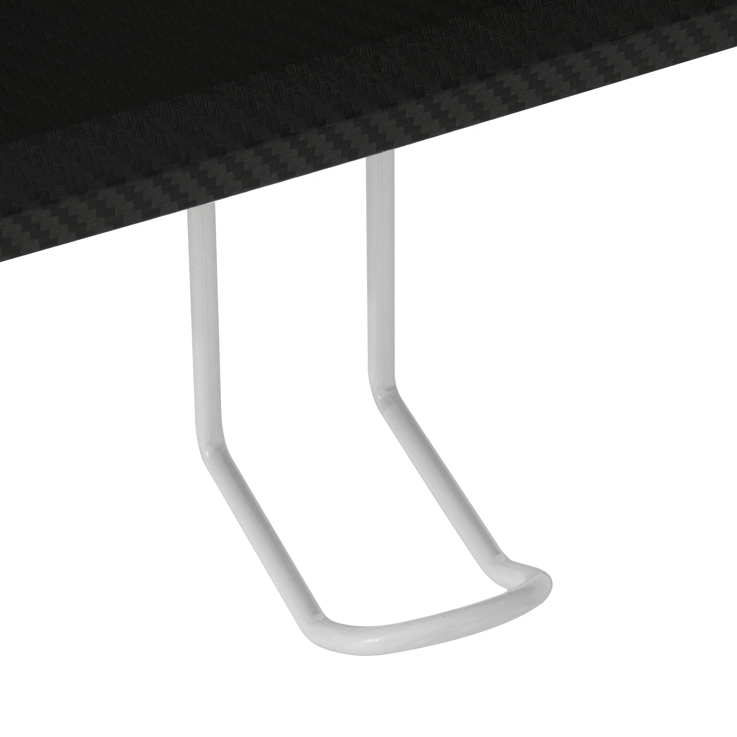 Tech-inspired White Stryker Gaming Desk with Dual Monitor Shelves, White