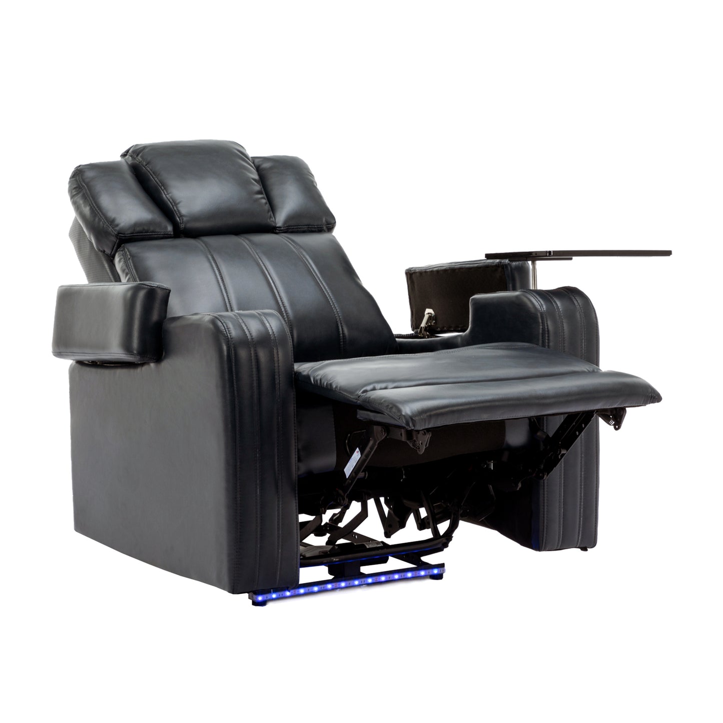 Home Theater Power Recliner with Cooling Cup Holder, Bluetooth Speaker, LED Lights, and USB Ports