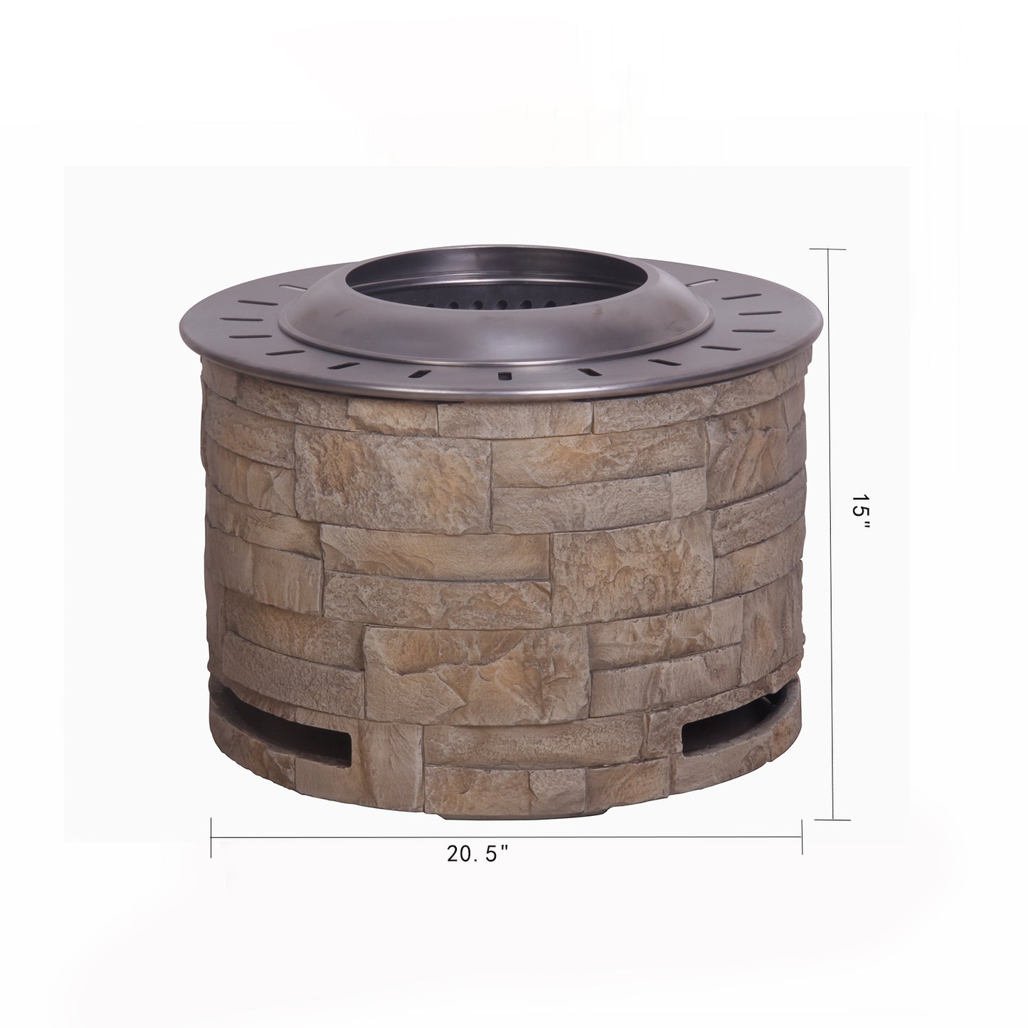 Smokeless Outdoor Firepit with Versatile Fuel Options