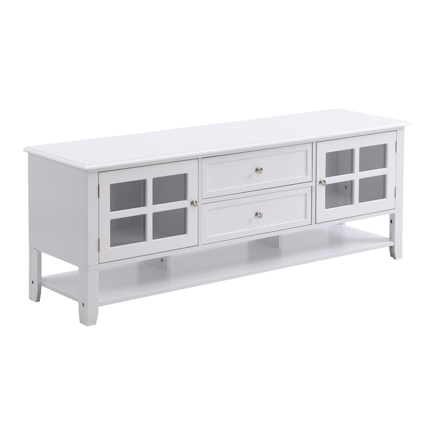 Elegant 60-Inch TV Stand with Versatile Storage Options and Contemporary Style