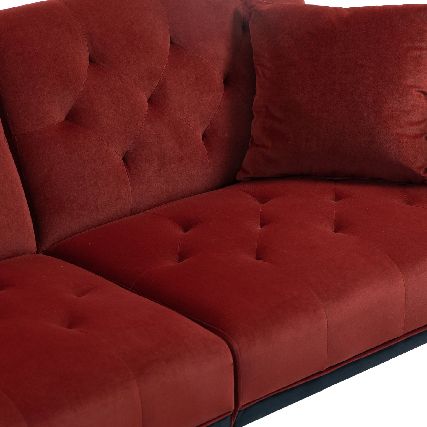 Velvet  Sofa , Accent sofa .loveseat sofa with metal  feet