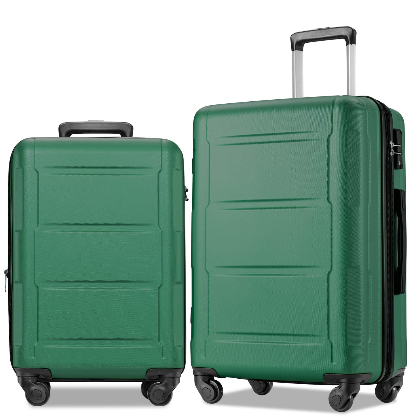 Expandable  Spinner Wheel 2 Piece Luggage Set ABS Lightweight Suitcase with TSA Lock 20inch+24inch